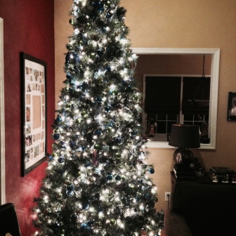 Family room Christmas tree
